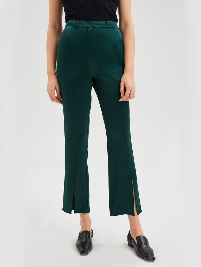 Satin Cropped Trouser