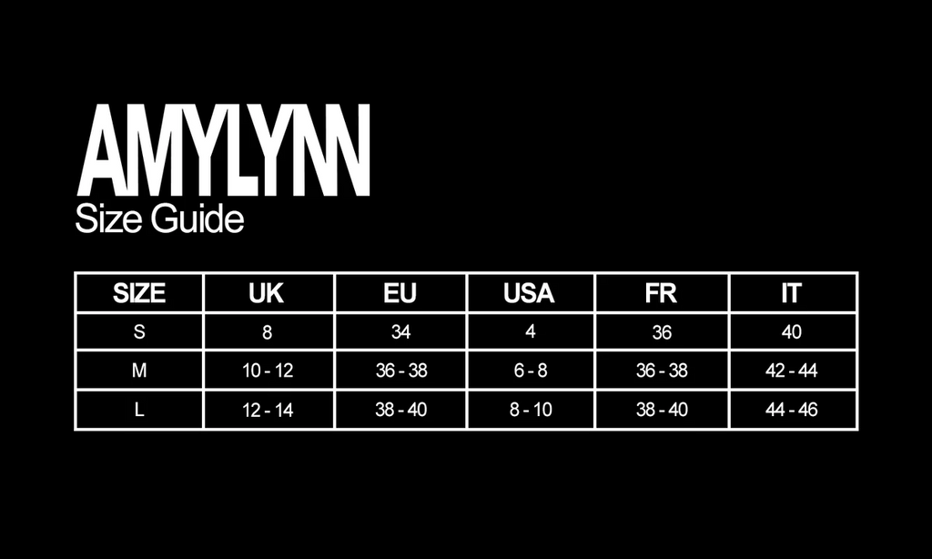 Amylynn Size Guide
